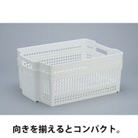 伊藤忠リーテイルリンク スタッキング バスケット 収納 ボックス A4サイズ対応 中 SB14121 1セット（4個:1個×4）