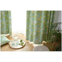 スミノエ カーテン オハナバタケ ライトグリーン 100×200cm V1322 1枚入 4549781250526 1枚