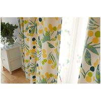 スミノエ デザインライフ カーテン ポポロ V1335 1000×1780mm イエロー 4549781250908 1枚（直送品）