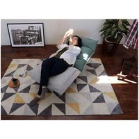 【軒先渡し】ヤマソロ Confi 木脚付 ソファ 幅680mm グリーン 83-640 1台（直送品）