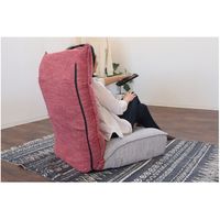 【軒先渡し】ヤマソロ Confi 木脚付 ソファ 幅680mm レッド 83-643 1台（直送品）