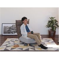 【軒先渡し】ヤマソロ Confi 木脚付 ソファ 幅680mm ブラウン 83-642 1台（直送品）