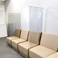 飛沫防止　どこでもスクリーンL（ブラック）DSL-BK　1台 日本ホップス（直送品）