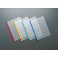 コクヨ　カラーレールクリヤーホルダー　A4タテ　約20枚収容　赤　レール式クリアホルダー　フ-760NR　1セット(20冊)