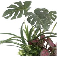 ササガワ フェイクグリーン・人工観葉植物 モンステラ寄植え Sサイズ 32-8708 1個（直送品）