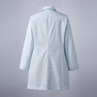 住商モンブラン 女子シングル診察衣 長袖 サックス 81-583 1枚　白衣　ドクターコート　レディース