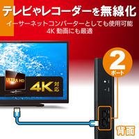 WiFiルーター 無線LAN 中継器 1201+574Mbps メッシュネットワーク WSC-X1800GS-B エレコム 1台