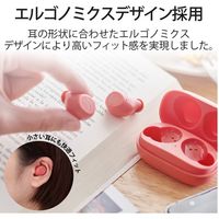 エレコム Bluetoothイヤホン/トゥルーワイヤレス/FAST MUSIC/TWS10/ローズレッド LBT-TWS10RD 1個