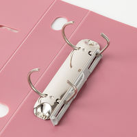 セキセイ ロックリングファイル A5S 2穴 ピンク 適正収納枚数280枚 F-332-21 1セット(3冊)