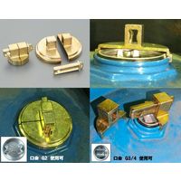 エスコ 3/4”NPT/2”NPT ドラム缶ロックセット EA991JG-5 1セット（直送品）