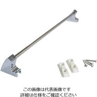 エスコ 400mm タオル掛け(ステンレス製) EA638LE-171 1セット(3個)（直送品）