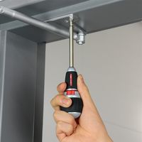 エスコ #2x6.0mm [+ ー]ラチェットドライバー(差替式) EA564AK-10 1セット(3本)（直送品）