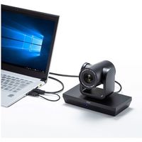 サンワサプライ 10倍ズーム搭載会議用カメラ(62度・210万画素・オートフォーカス) CMS-V54BK 1個（直送品）