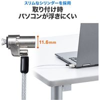 サンワサプライ NobleWedgeスロット対応セキュリティワイヤー(eセキュリティ・鍵No.1) SLE-35S-1 1個（直送品）