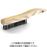 エスコ 25x250mm 柄付ブラシ(薄毛/カーボンスチール) EA109BD-22 1セット(10本)（直送品）