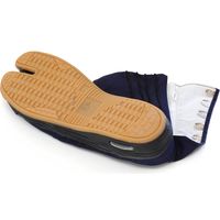 【和装小物・祭り用品】荘快堂 エアクッション地下足袋 7枚コハゼ 紺 27cm 2441338010 1足（直送品）