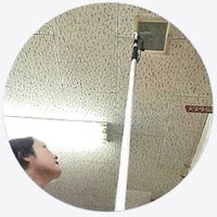 エスコ 1320ー5000mm クリップ付伸縮ハンドル EA598AG-13 1本（直送品）