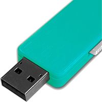 磁気研究所 USB2.0メモリースライド式 8GB グリーン HDUF127S8G2GR 1個（直送品）