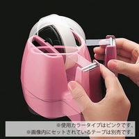 コクヨ テープカッター ロータリー ピンク 大巻・小巻対応 T-M13P 1セット（3個）（直送品）