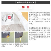 マッチングジャパン カーテン市場 セミオーダー レースカーテン 防炎 幅1200×寸法2740mm berui-re-120x274 1枚（直送品）