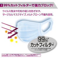 大王製紙 エリエール サージカルマスク 小さめサイズ 833070 1箱（50枚入） 日本製※旧：ハイパーブロックマスク ウイルス飛沫ブロック