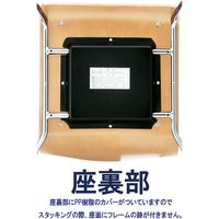 藤沢工業 TOKIO RMHシリーズ リフレッシュチェア RMH-N2AF-S オレンジ 1セット（4脚入）（取寄品）