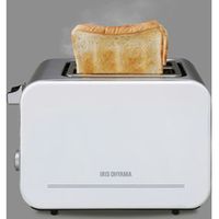 アイリスオーヤマ ポップアップ トースター 幅15.4×奥行28×高さ18.7cm 4～8枚切り対応 パン焼き機 ホワイト IPT-850-W １台