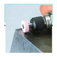 エスコ 25x 8mm/6mm軸 ピンク砥石 EA819BF-2 1セット(15本)（直送品）