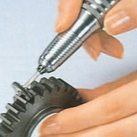 エスコ 22mm/3.0mm軸 平型 軸付ブラシ(スチール製) EA819AJ-5 1セット(10本)（直送品）