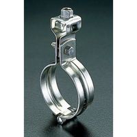 エスコ 34.0mm 鋼管用吊りバンド(ステンレス製) EA440BW-25 1セット(10個)（直送品）