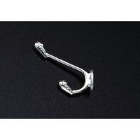 エスコ 68x 65mm 2段フック(亜鉛合金/ニッケルメッキ) EA951DH-6 1セット(30個)（直送品）