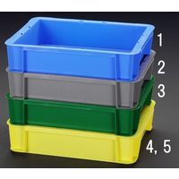 エスコ 361x272x 81mm/ 5.5L コンテナ(ブルー) EA506AF-1 1セット(4個)（直送品）