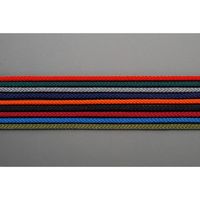 エスコ 3.5mmx 20m ひも・江戸打(ナイロン製・黒) EA628PS-26 1セット(10巻)（直送品）