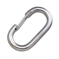 エスコ 52.0x21.0x 6.0mm スナップフック(ステンレス) EA638JG-10 1セット(10個)（直送品）