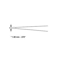 エスコ 118mm/P2A プラスティックピンセット(ESD) EA595AM-11 1セット(15本)（直送品）