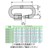 エスコ 9.0x65mm クイックリング(スチール製) EA638CV-17 1セット(30個)（直送品）