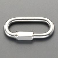 エスコ 45x 6.0mm クイックリング(ステンレス製) EA638FK-24 1セット(15個)（直送品）