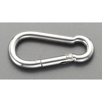 エスコ 80x 8mm スナップフック(ステンレス製) EA638JP-14 1セット(15個)（直送品）