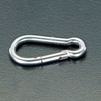 エスコ 50x 4.8mm スナップフック(ステンレス製) EA638JP-1 1セット(30個)（直送品）