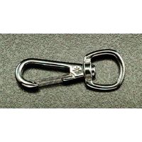 エスコ 73.9mm スイベルアイスナップ(ステンレス製) EA638FP-10 1セット(10個)（直送品）