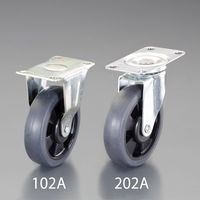 エスコ 100mm 固定キャスター(EA520BMー2、ー3、BKー20用) EA520BM-102A 1セット(10個)（直送品）