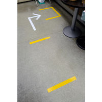 ダイヤテックス 耐久ラインテープ 黄 幅50mm×長さ50m TL-15-YE 1巻