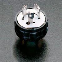 エスコ AC250V/20A 引掛プラグ(3P) EA940BW-3 1セット(10個)（直送品）