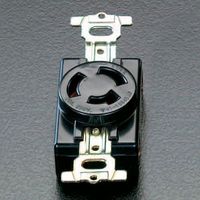 エスコ 250V/20A 埋込コンセント(3P) EA940CL-15 1セット(10個)（直送品）