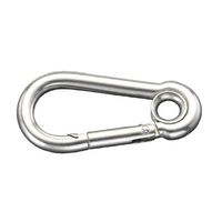 エスコ 6.0x 60mm スナップフック(ステンレス製) EA638DB-22 1セット(20個)（直送品）