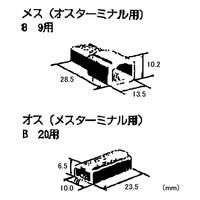 エスコ [1極] 250シエルセット(10組) EA538RA-36 1セット(100組:10組×10袋)（直送品）