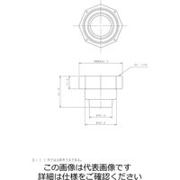エスコ 40用 流し台用ホース取付ナット EA468LB-6 1セット(15個)（直送品）