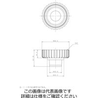 エスコ 50用 流し台用ホース取付ナット EA468LB-7 1セット(10個)（直送品）