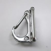 エスコ 45.2x31.8mm ウォールクリップ(ステンレス製) EA638DX-12 1セット(5個)（直送品）