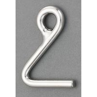 エスコ 7.9x15.7mm フック(ステンレス製) EA638FY-24 1セット(10個)（直送品）